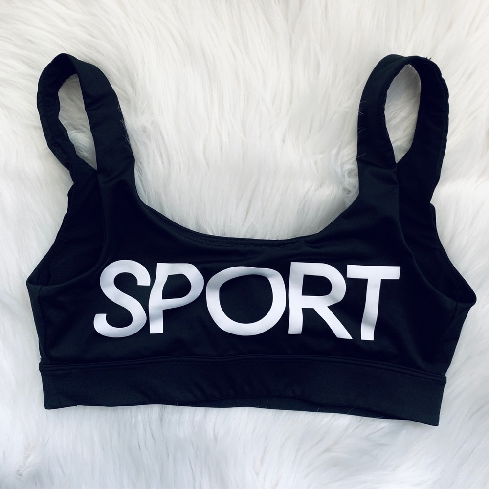 Victoria’s Secret Black Sports Bra - Picture 2 of 2